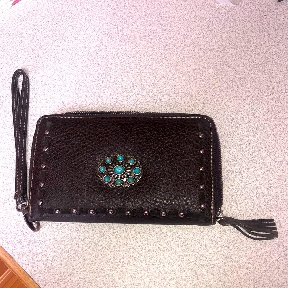Super cute western clutch wallet!